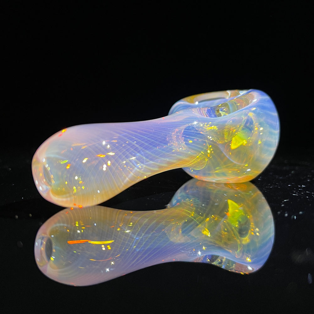 Scalloped Fumed Spoon Glass Pipe Schutz Glass   