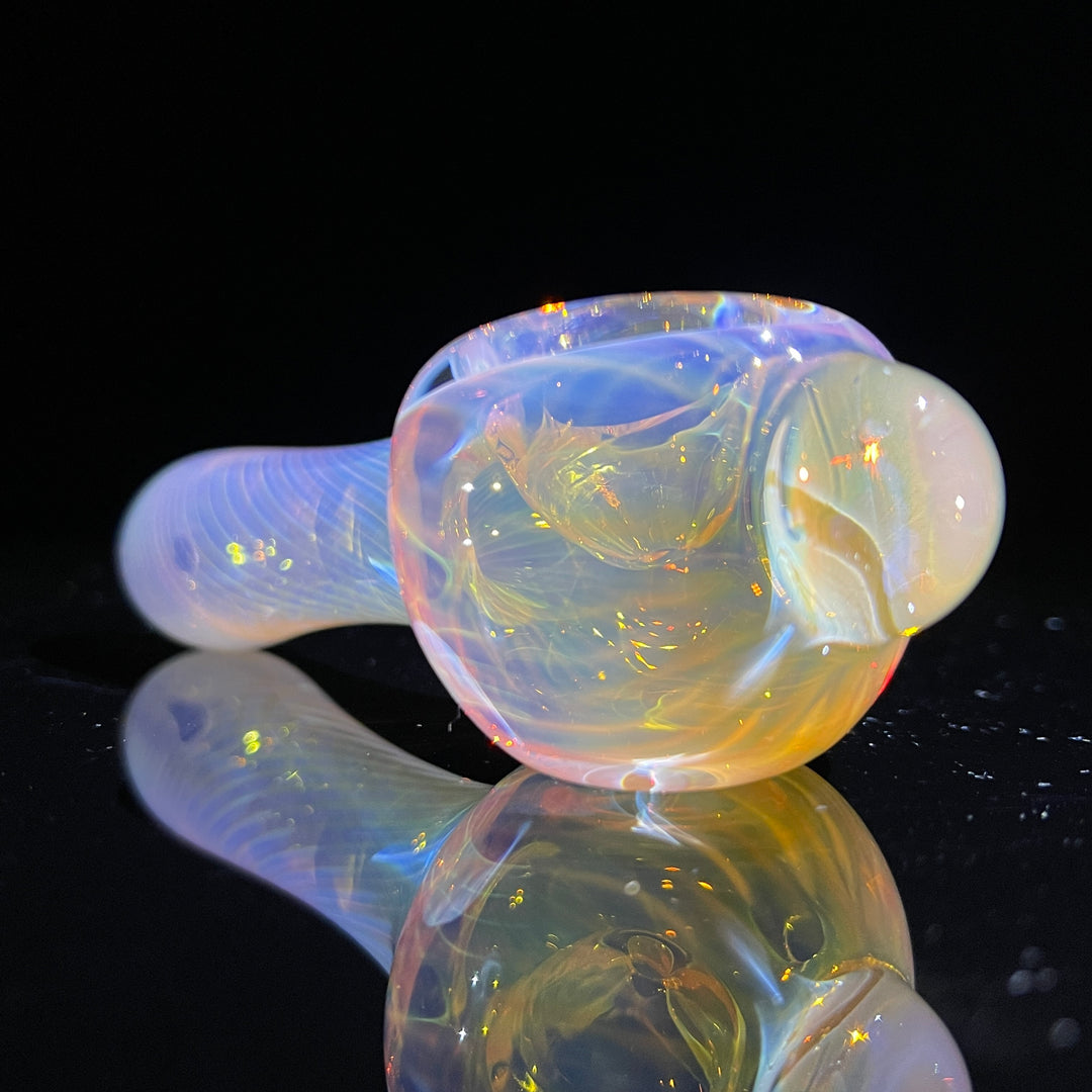 Scalloped Fumed Spoon Glass Pipe Schutz Glass   