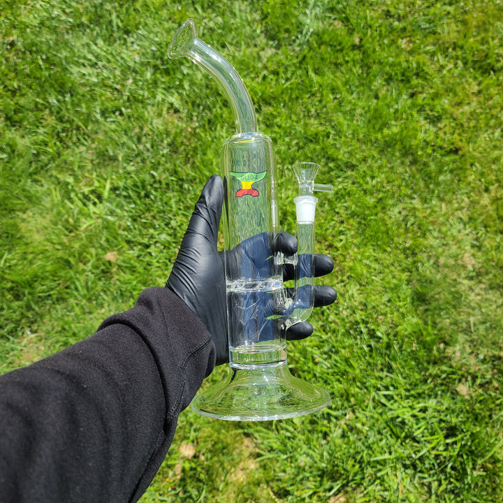 Solid Glass 11" Tornado Bubbler Glass Pipe Solid Glass   