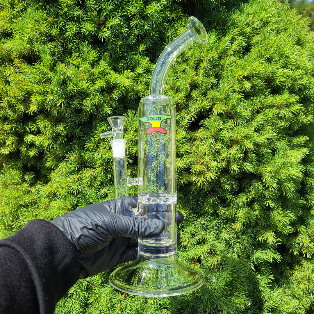 Solid Glass 11" Tornado Bubbler Glass Pipe Solid Glass   