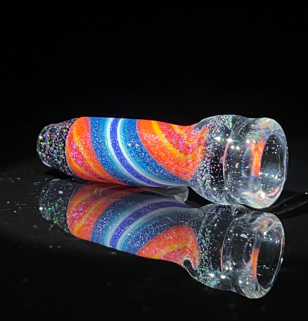 Custom Candy Cane Chillum Custom Glass Tako Glass   