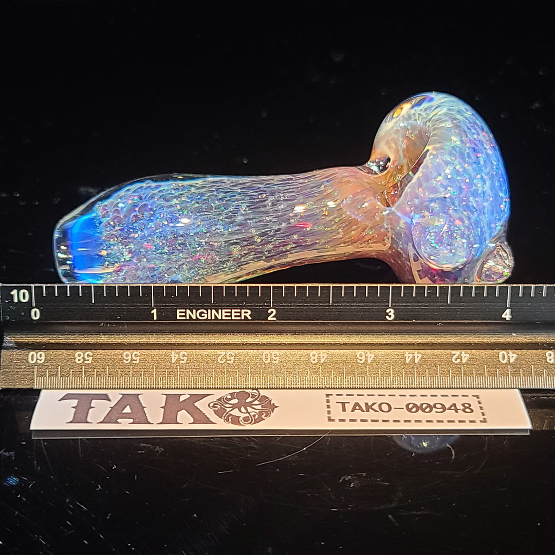 Purple Nebula Space Dust Pipe Glass Pipe Tako Glass   