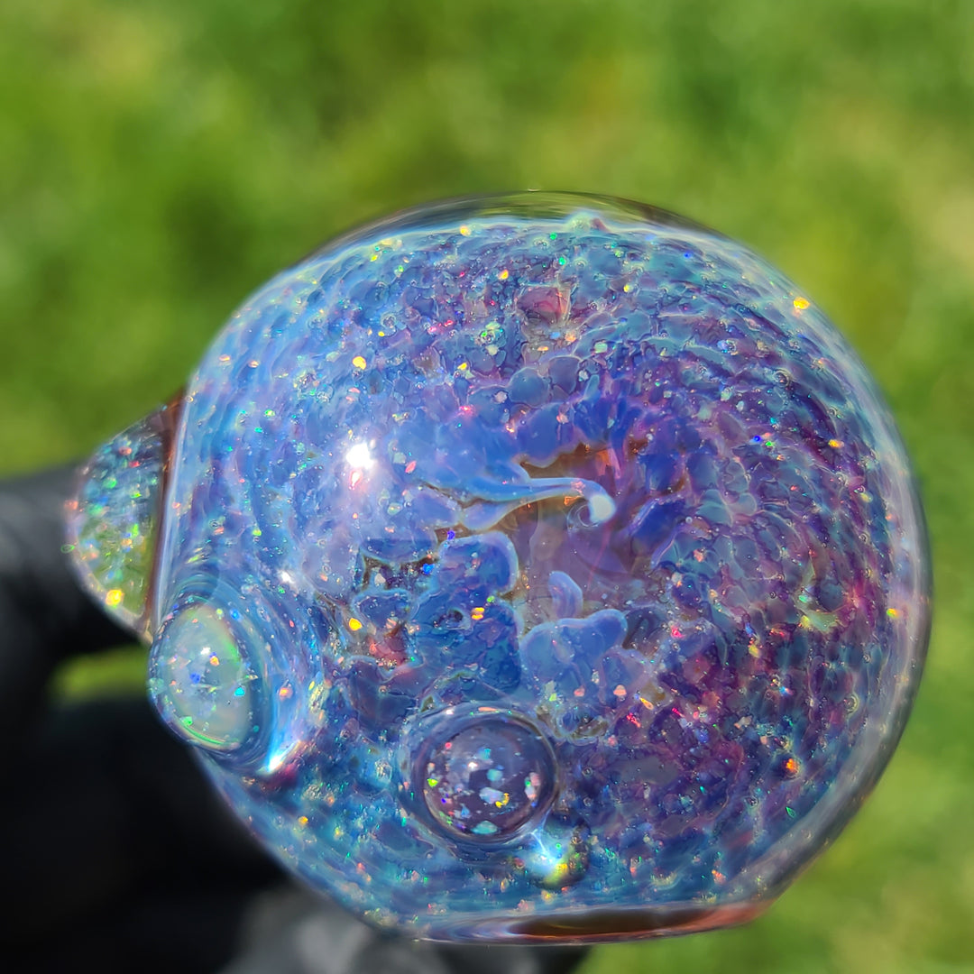 Purple Nebula Space Dust Pipe Glass Pipe Tako Glass   