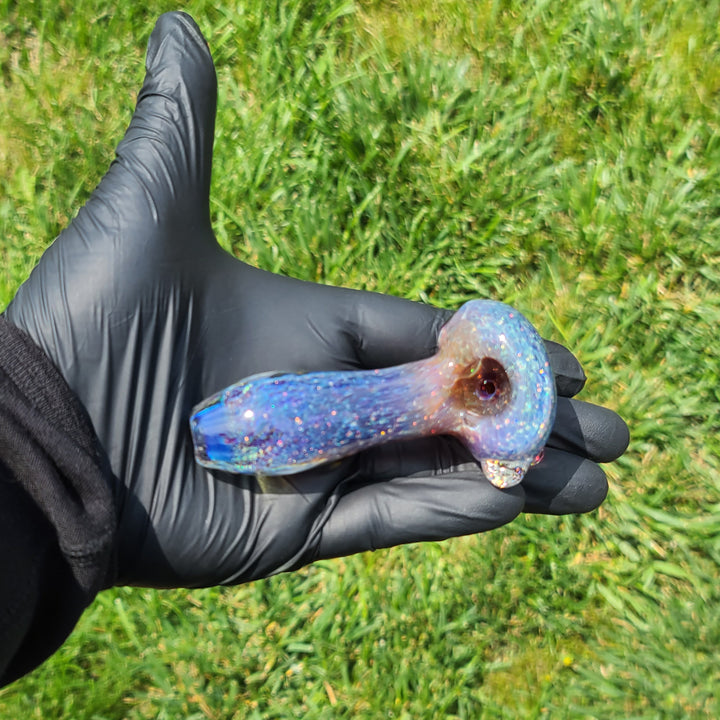 Purple Nebula Space Dust Pipe Glass Pipe Tako Glass   