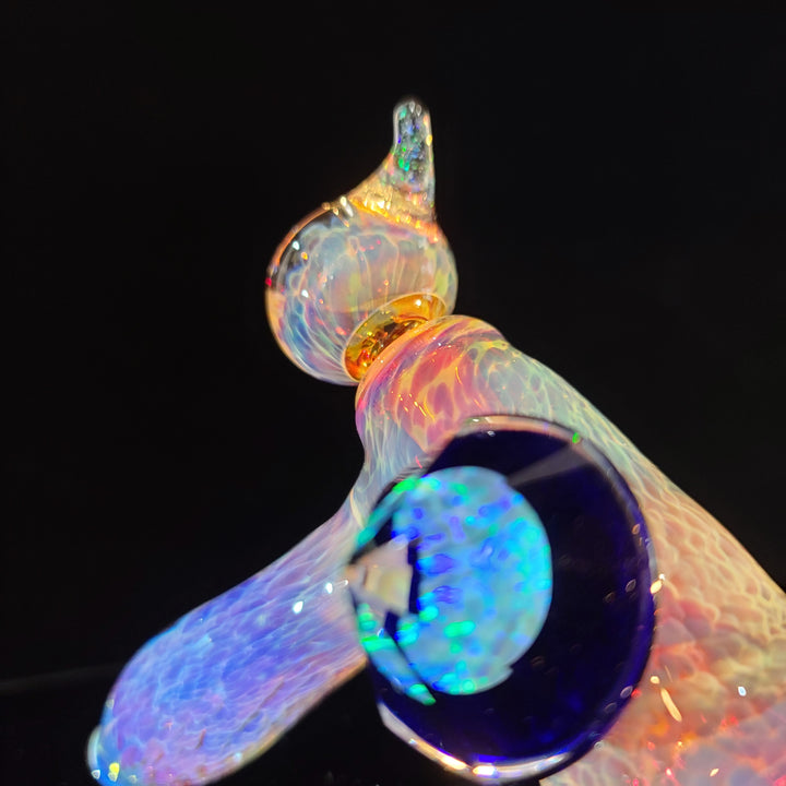 Purple Nebula 10mm Dewar Dab Hammer Glass Pipe Tako Glass   