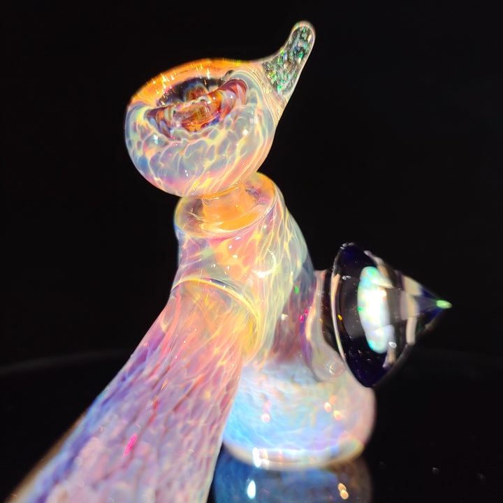 Purple Nebula 10mm Dewar Dab Hammer Glass Pipe Tako Glass   