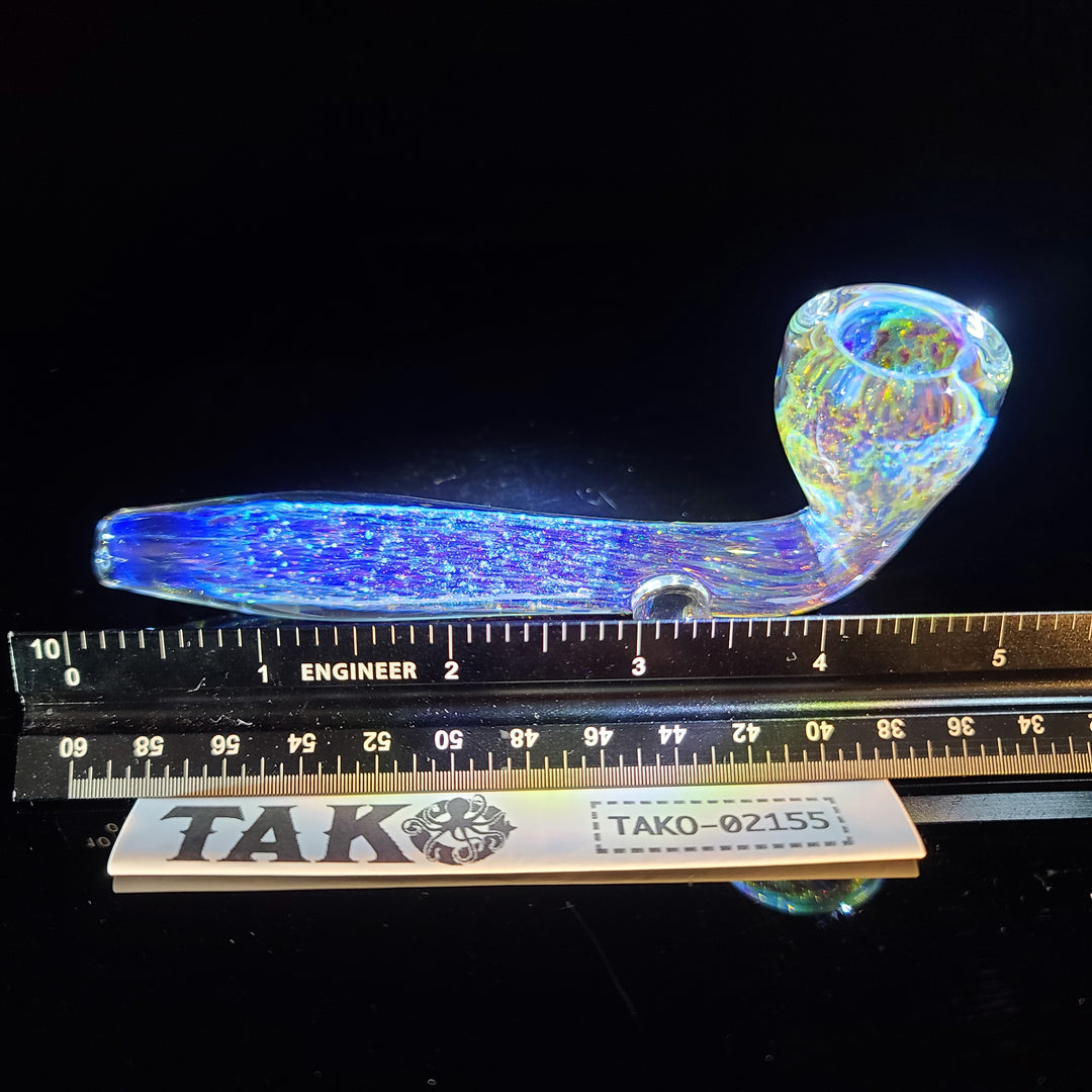 Purple Nebula Space Dust Kiseru Glass Pipe Tako Glass   