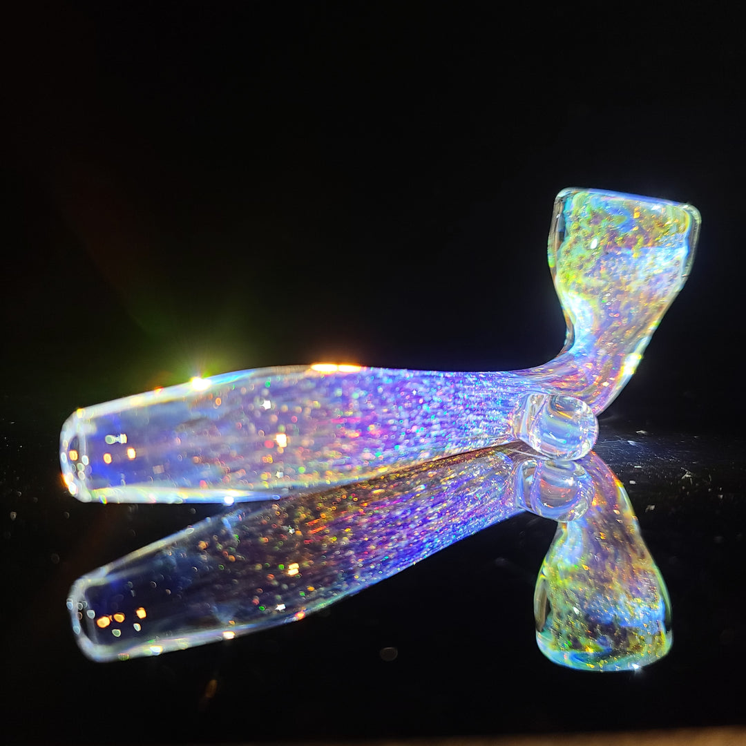 Purple Nebula Space Dust Kiseru Glass Pipe Tako Glass   