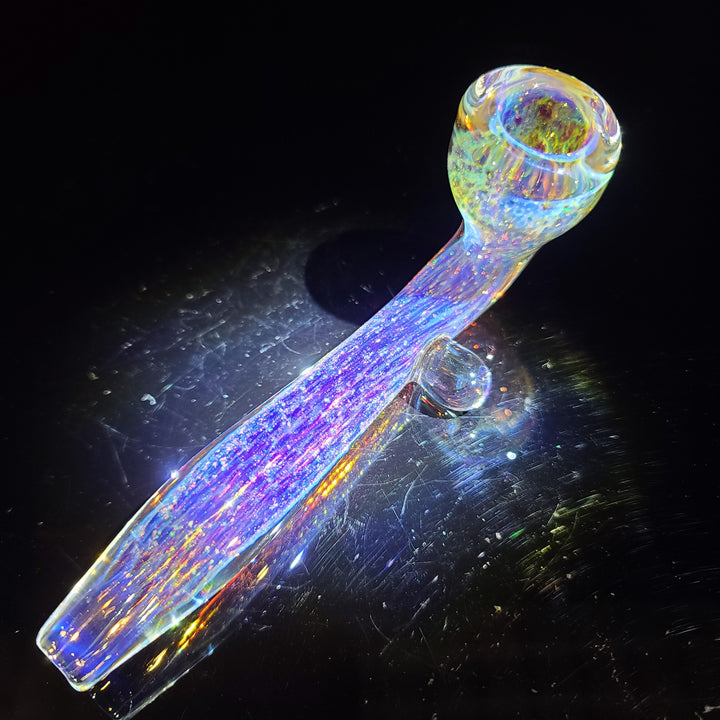 Purple Nebula Space Dust Kiseru Glass Pipe Tako Glass   