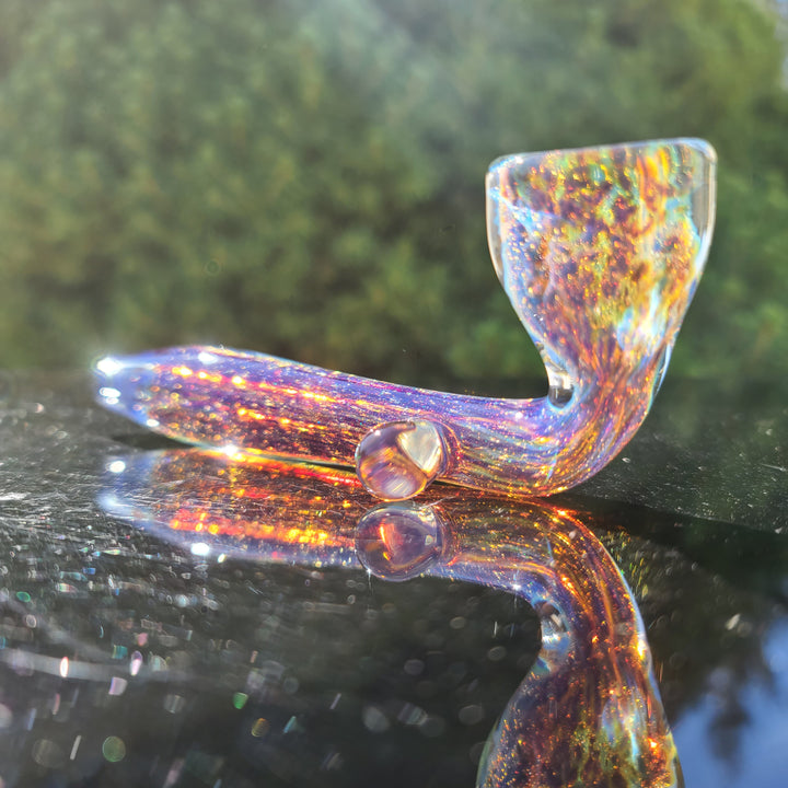 Purple Nebula Space Dust Kiseru Glass Pipe Tako Glass   