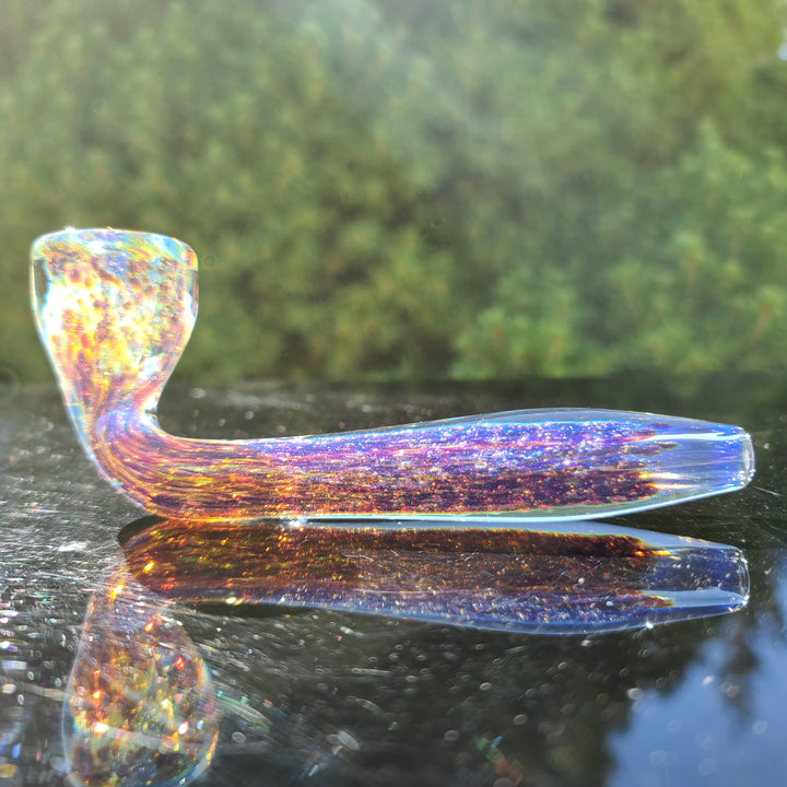 Purple Nebula Space Dust Kiseru Glass Pipe Tako Glass   