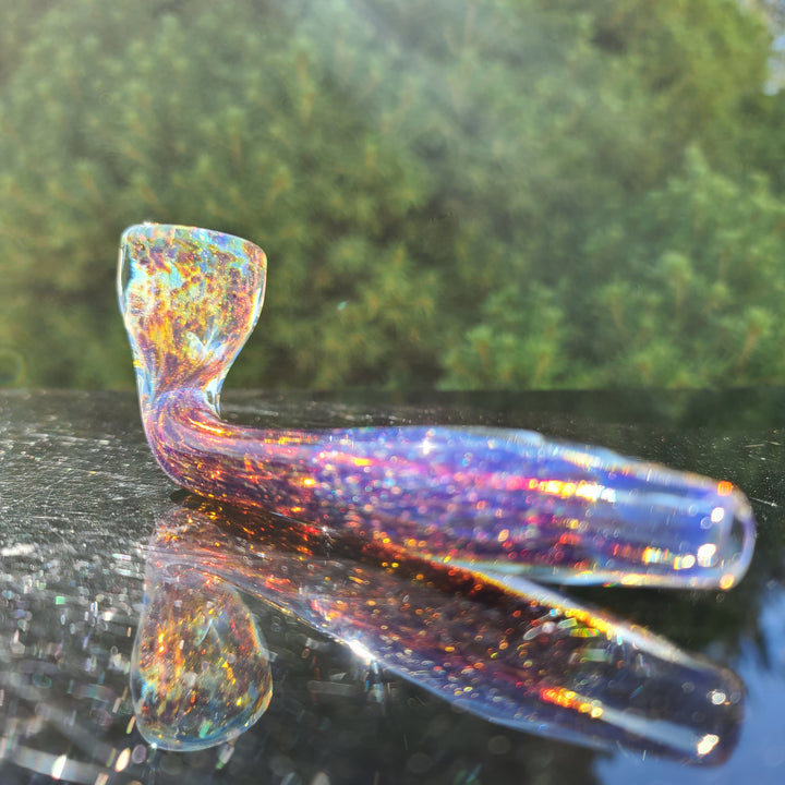 Purple Nebula Space Dust Kiseru Glass Pipe Tako Glass   