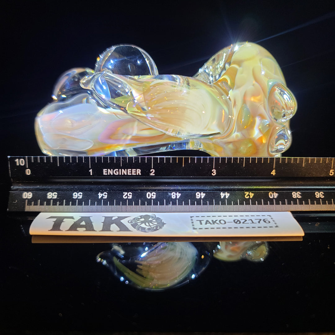 TAKO x JHP Collab Caramel Inside Out Pipe Glass Pipe Tako Glass   