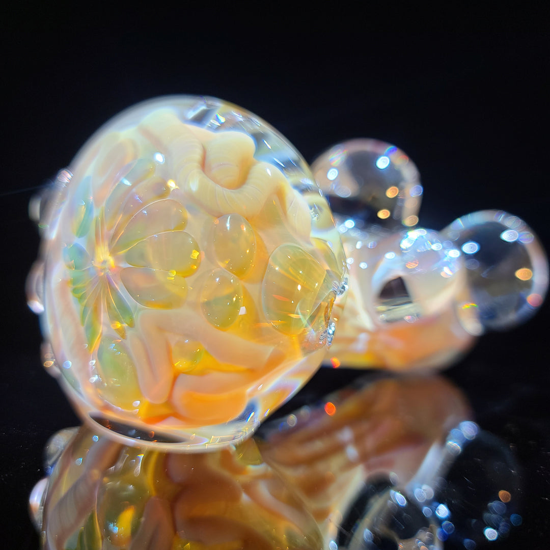 TAKO x JHP Collab Caramel Inside Out Pipe Glass Pipe Tako Glass   