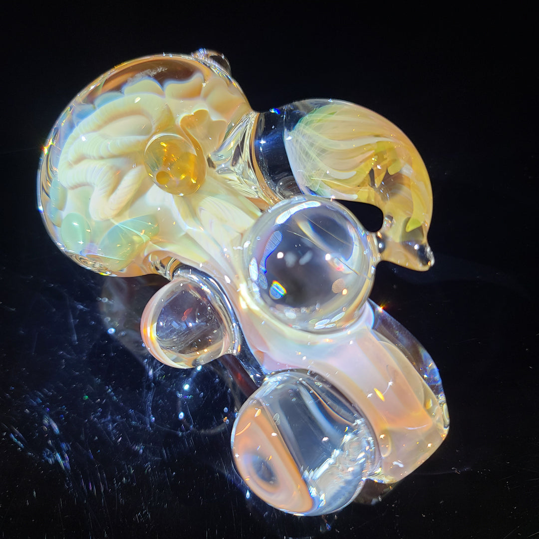 TAKO x JHP Collab Caramel Inside Out Pipe Glass Pipe Tako Glass   