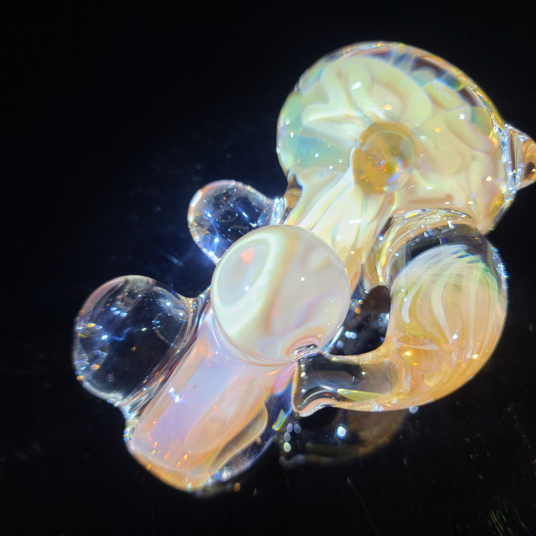 TAKO x JHP Collab Caramel Inside Out Pipe Glass Pipe Tako Glass   