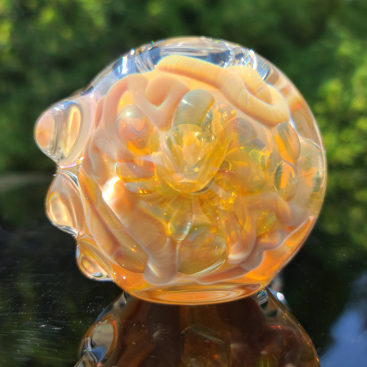 TAKO x JHP Collab Caramel Inside Out Pipe Glass Pipe Tako Glass   