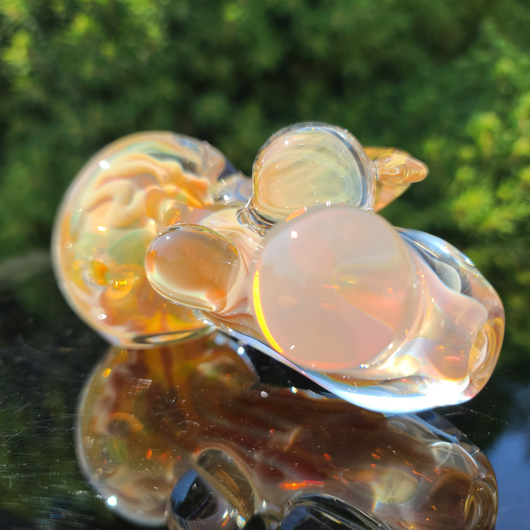 TAKO x JHP Collab Caramel Inside Out Pipe Glass Pipe Tako Glass   