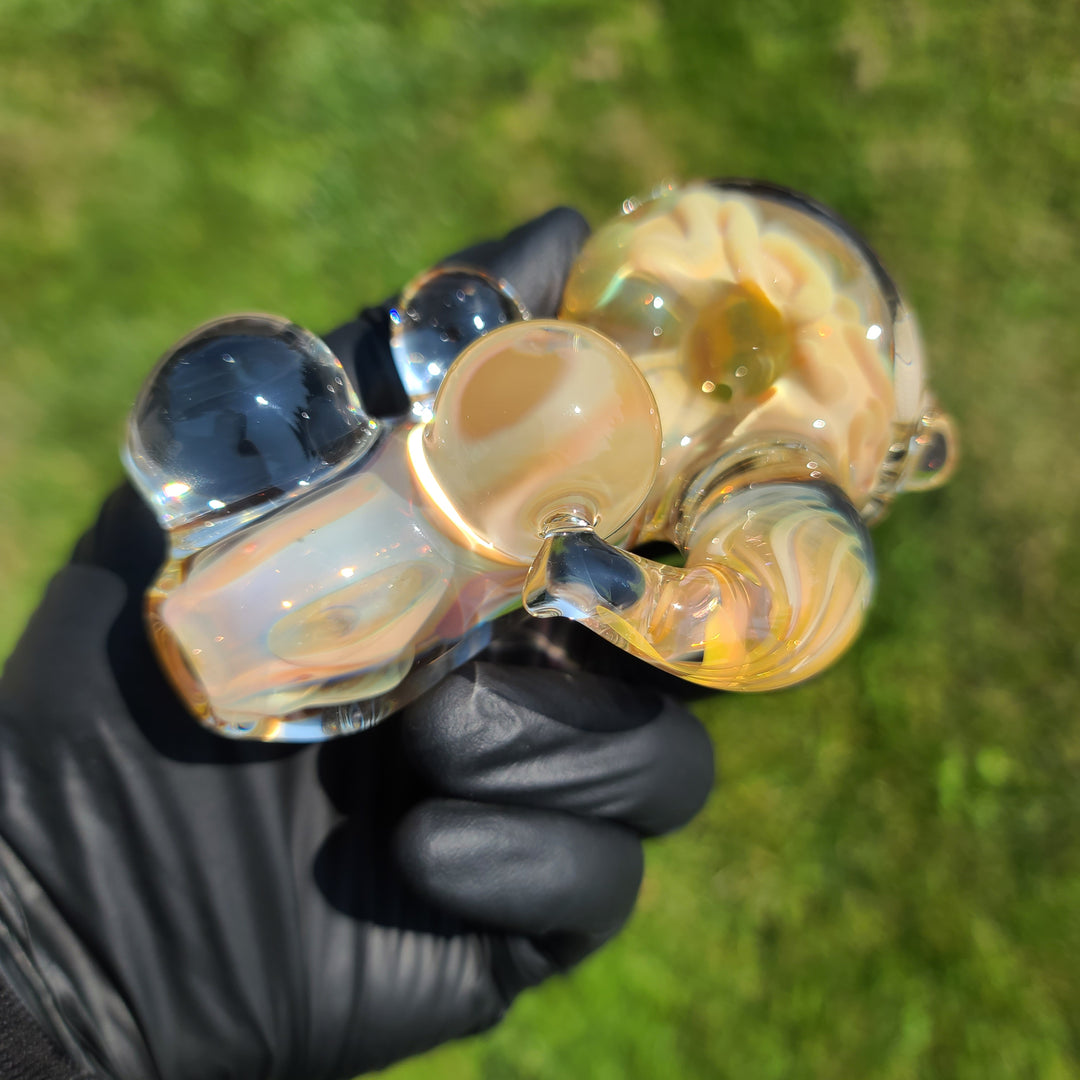 TAKO x JHP Collab Caramel Inside Out Pipe Glass Pipe Tako Glass   