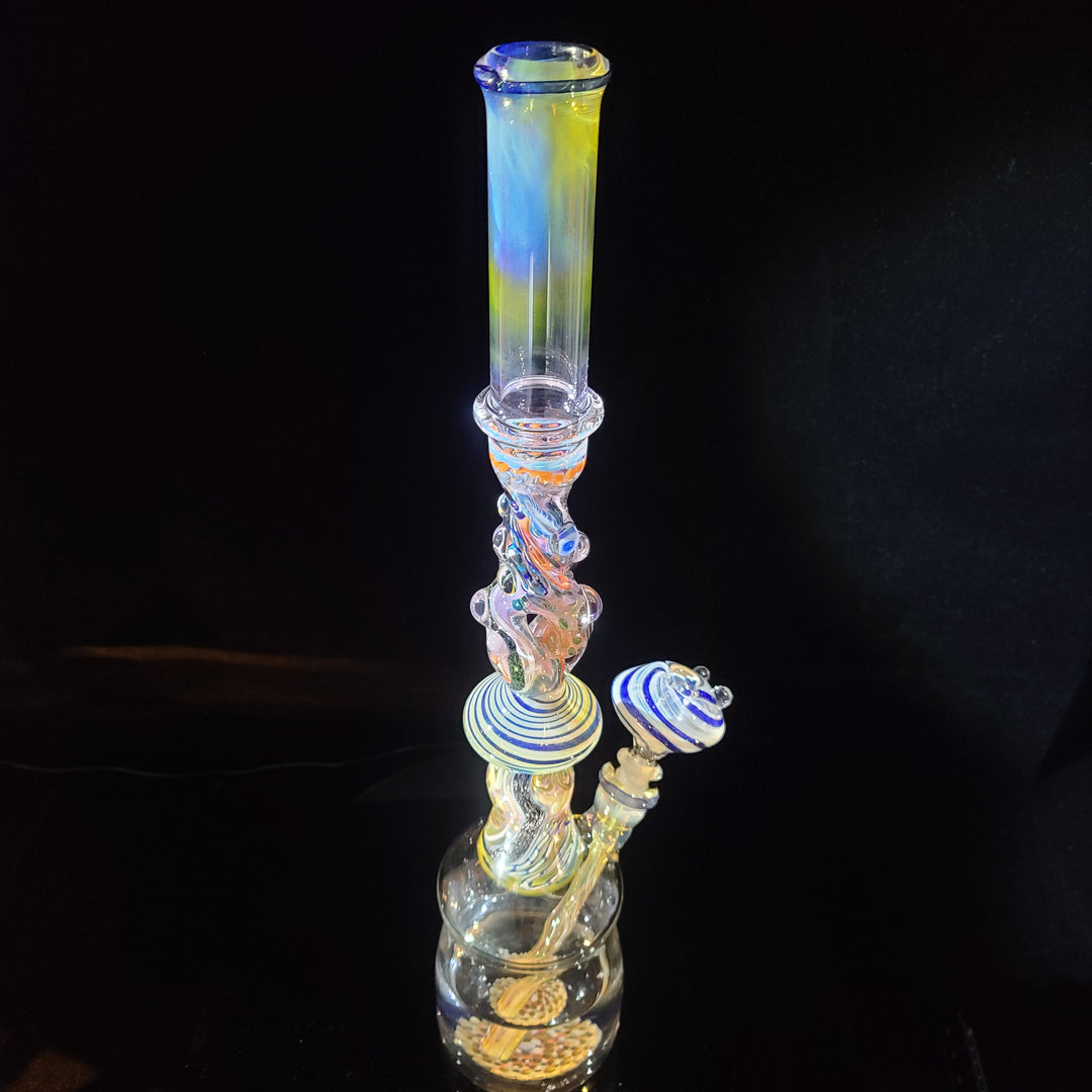 TAKO x Molten Imagination x JHP Collab Old School Bell Bong *SOLD* Glass Pipe Tako Glass   