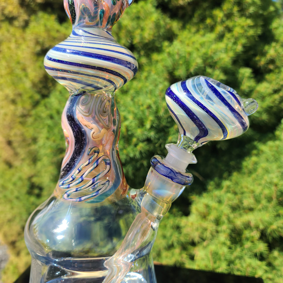 TAKO x Molten Imagination x JHP Collab Old School Bell Bong *SOLD* Glass Pipe Tako Glass   