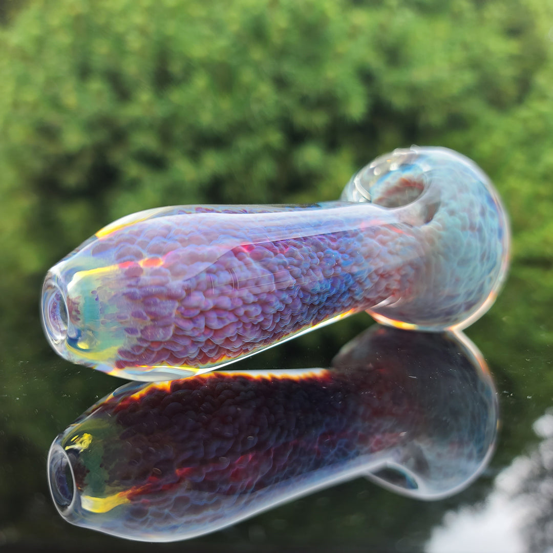 Purple Nebula Dog Bone Glass Pipe Glass Pipe Tako Glass   