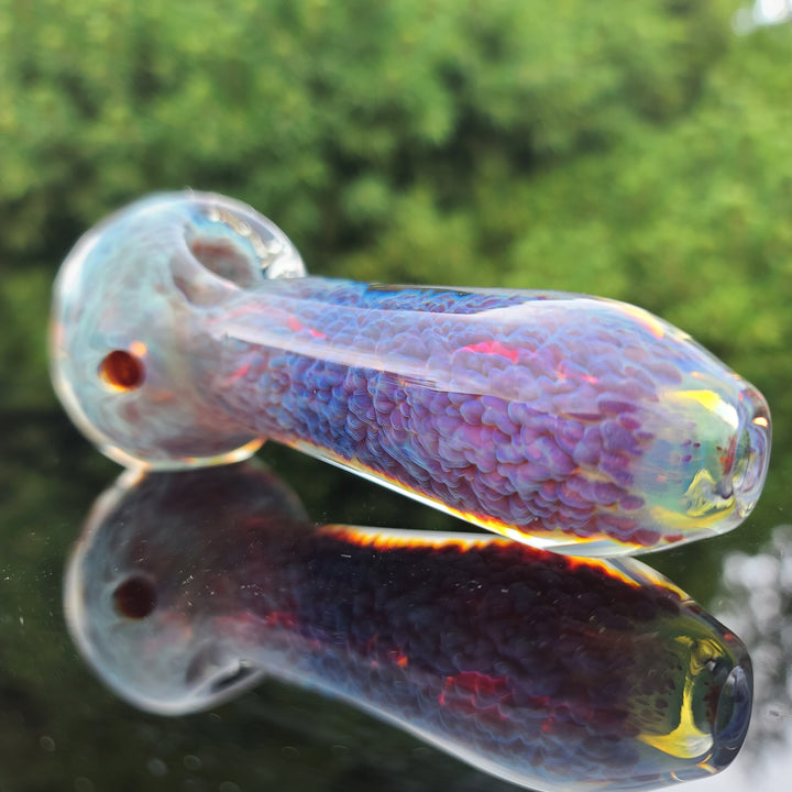 Purple Nebula Dog Bone Glass Pipe Glass Pipe Tako Glass   