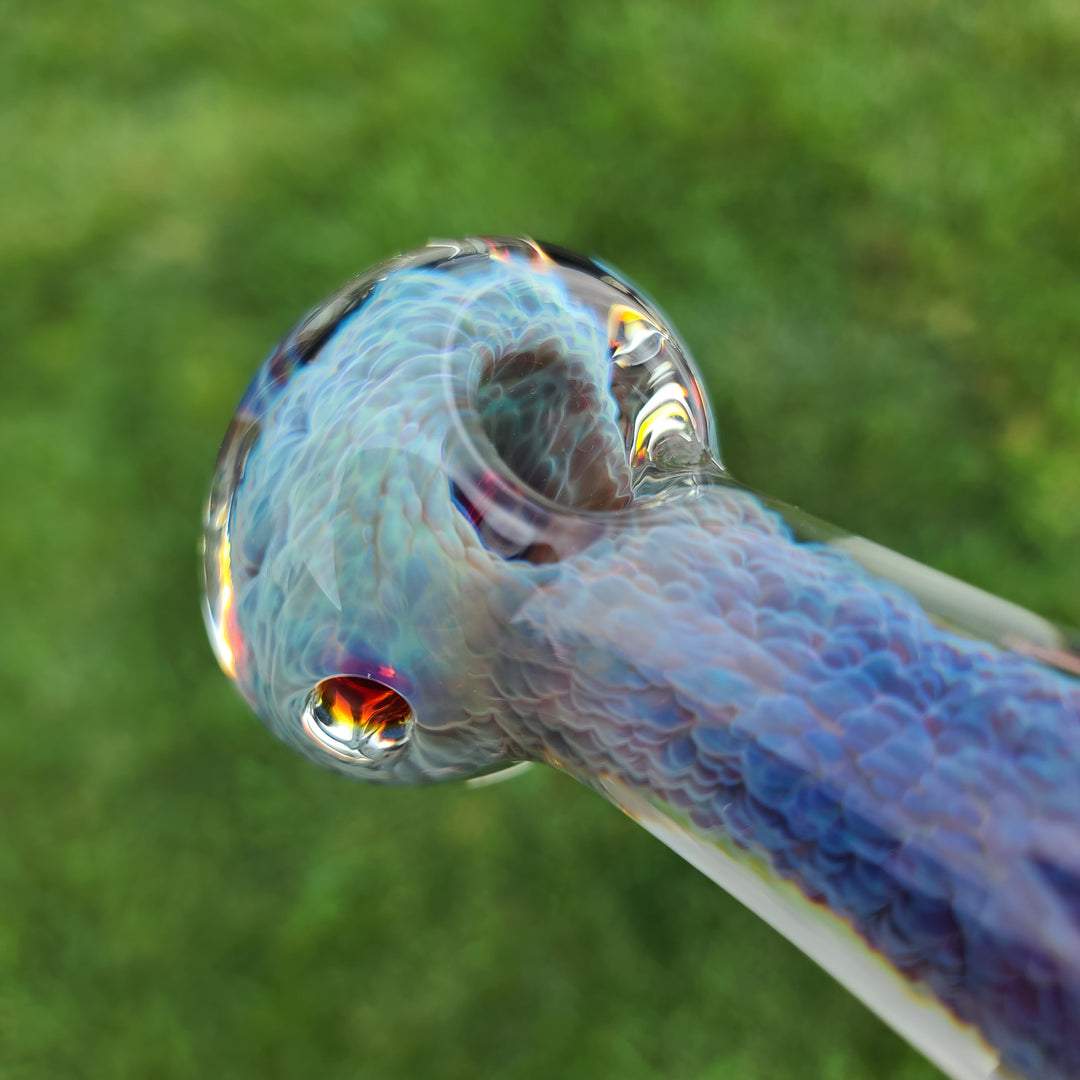 Purple Nebula Dog Bone Glass Pipe Glass Pipe Tako Glass   