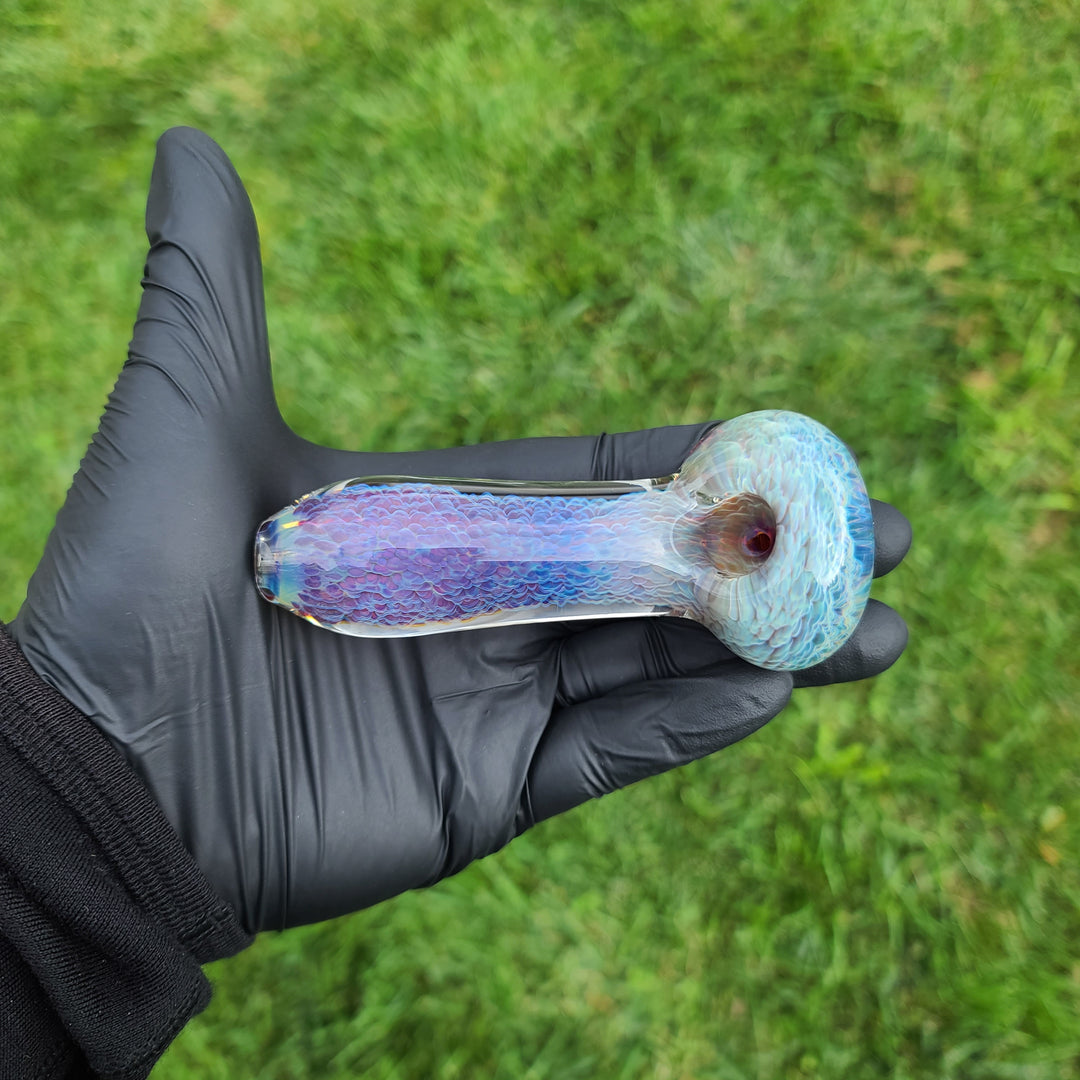 Purple Nebula Dog Bone Glass Pipe Glass Pipe Tako Glass   