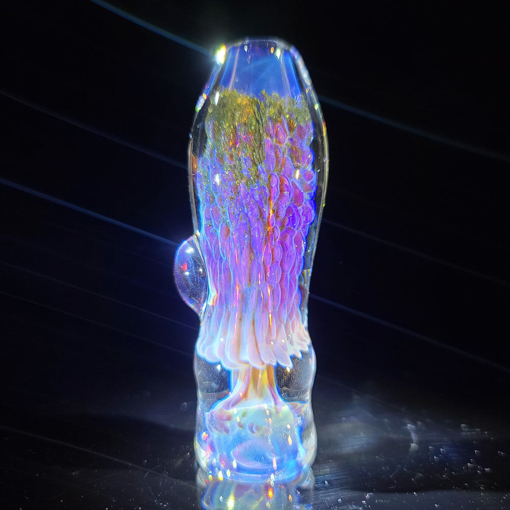 Purple Nebula Chillum Glass Pipe Tako Glass   