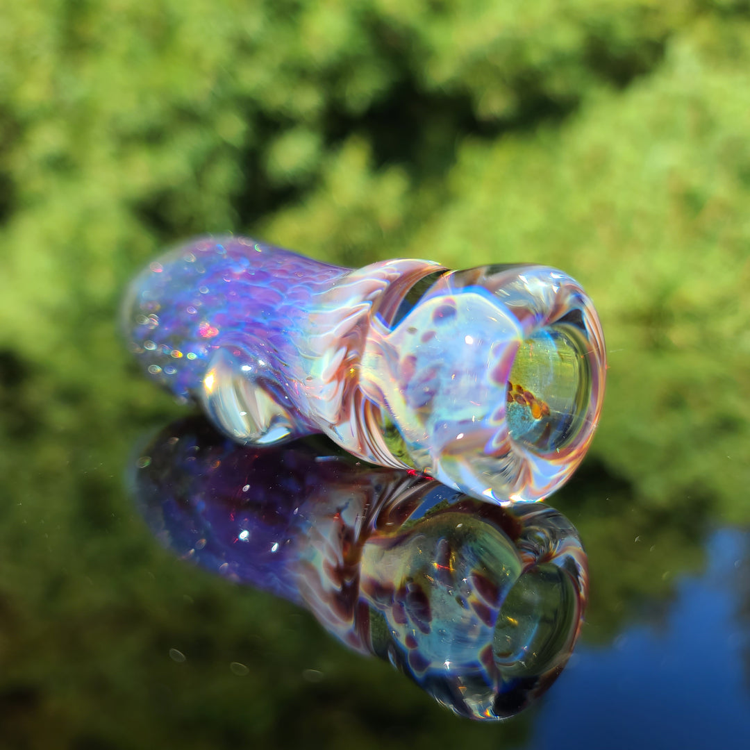 Purple Nebula Chillum Glass Pipe Tako Glass   