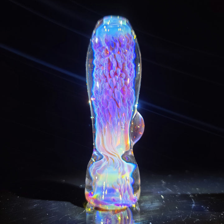 Purple Nebula Chillum Glass Pipe Tako Glass   