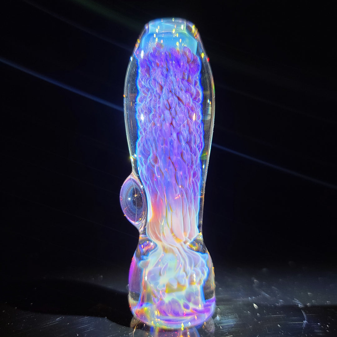 Purple Nebula Chillum Glass Pipe Tako Glass   