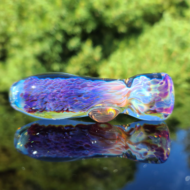 Purple Nebula Chillum Glass Pipe Tako Glass   