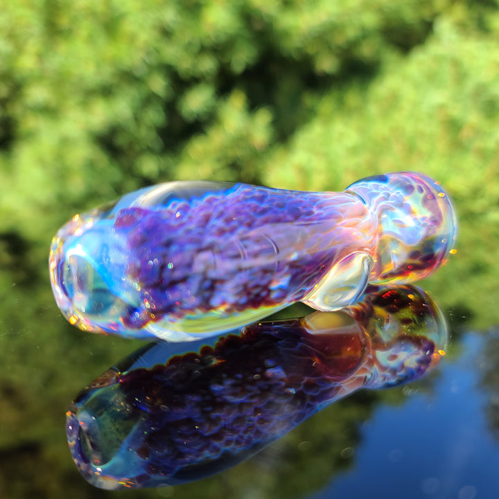 Purple Nebula Chillum Glass Pipe Tako Glass   