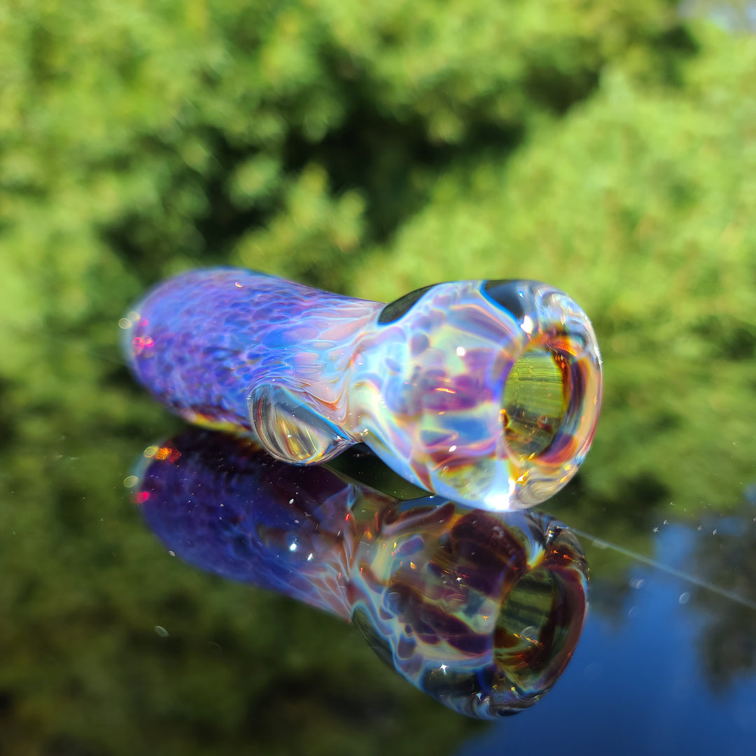 Purple Nebula Chillum Glass Pipe Tako Glass   