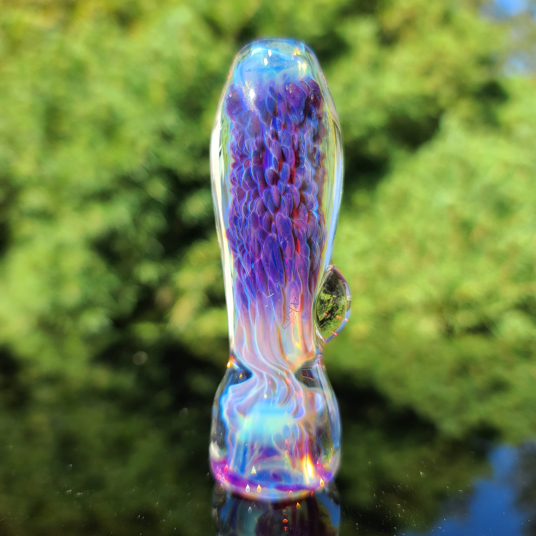 Purple Nebula Chillum Glass Pipe Tako Glass   