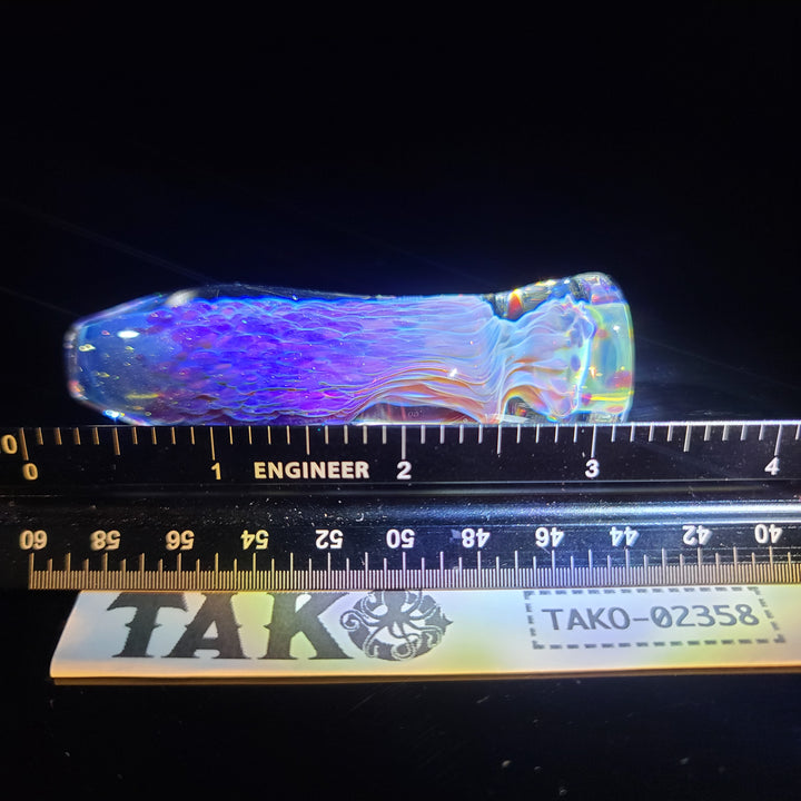 Purple Nebula Chillum Glass Pipe Tako Glass   