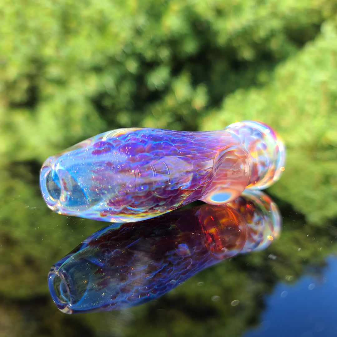 Purple Nebula Chillum Glass Pipe Tako Glass   