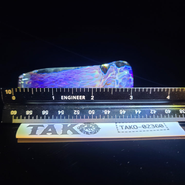 Purple Nebula Chillum Glass Pipe Tako Glass   