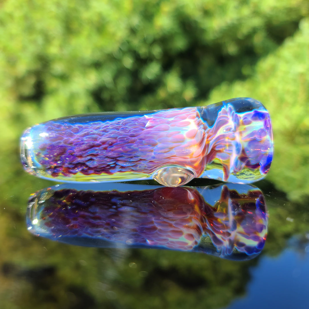 Purple Nebula Chillum Glass Pipe Tako Glass   