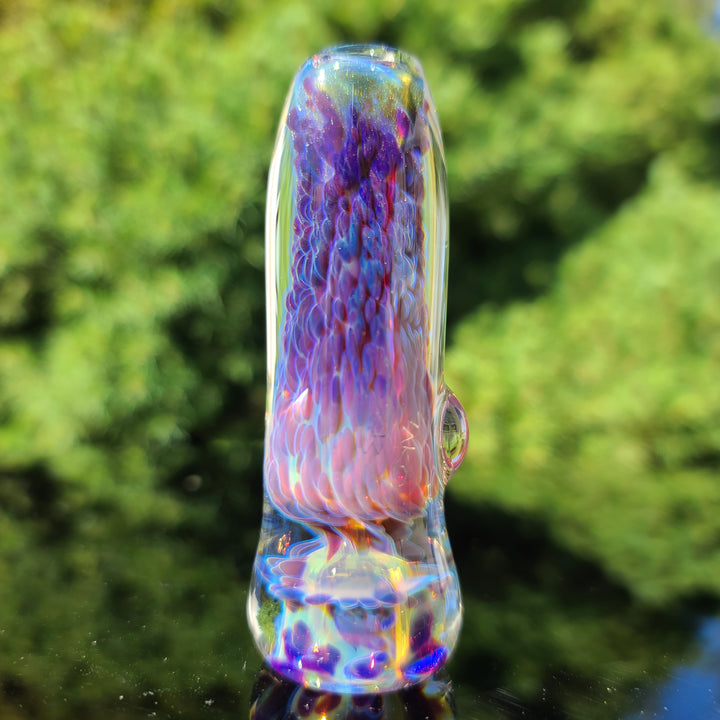 Purple Nebula Chillum Glass Pipe Tako Glass   