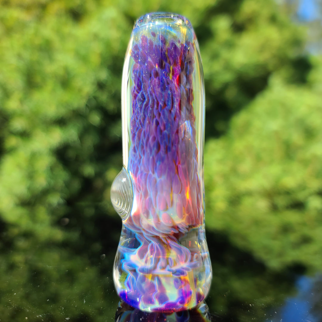 Purple Nebula Chillum Glass Pipe Tako Glass   