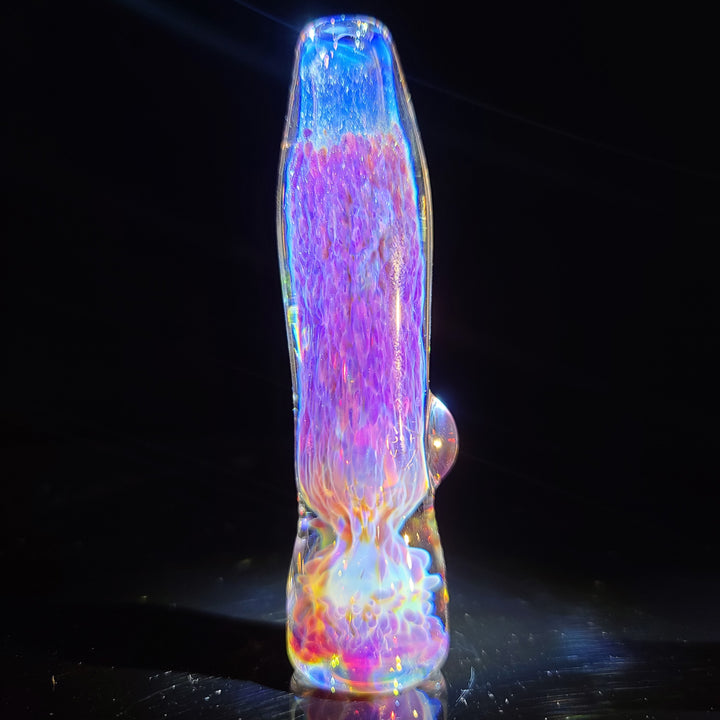 Purple Nebula Chillum Glass Pipe Tako Glass   