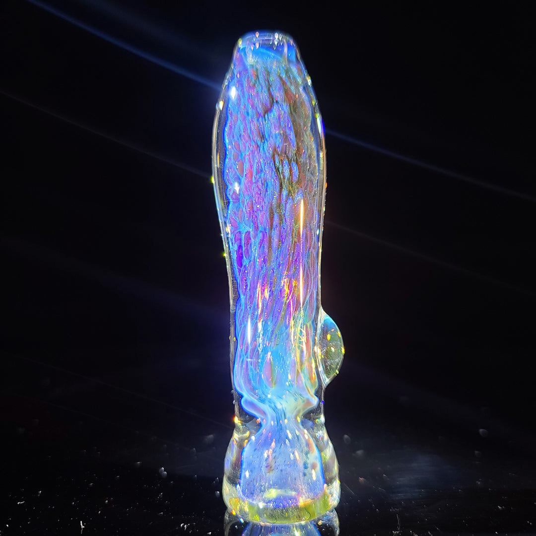 Purple Nebula Chillum Glass Pipe Tako Glass   