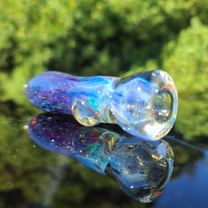 Purple Nebula Chillum Glass Pipe Tako Glass   