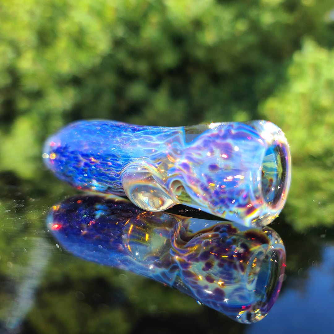 Purple Nebula Chillum Glass Pipe Tako Glass   