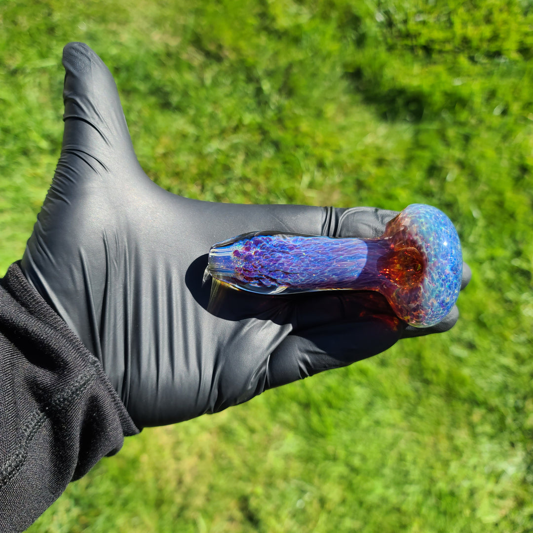 Purple Nebula Space Dust Pipe Glass Pipe Tako Glass   