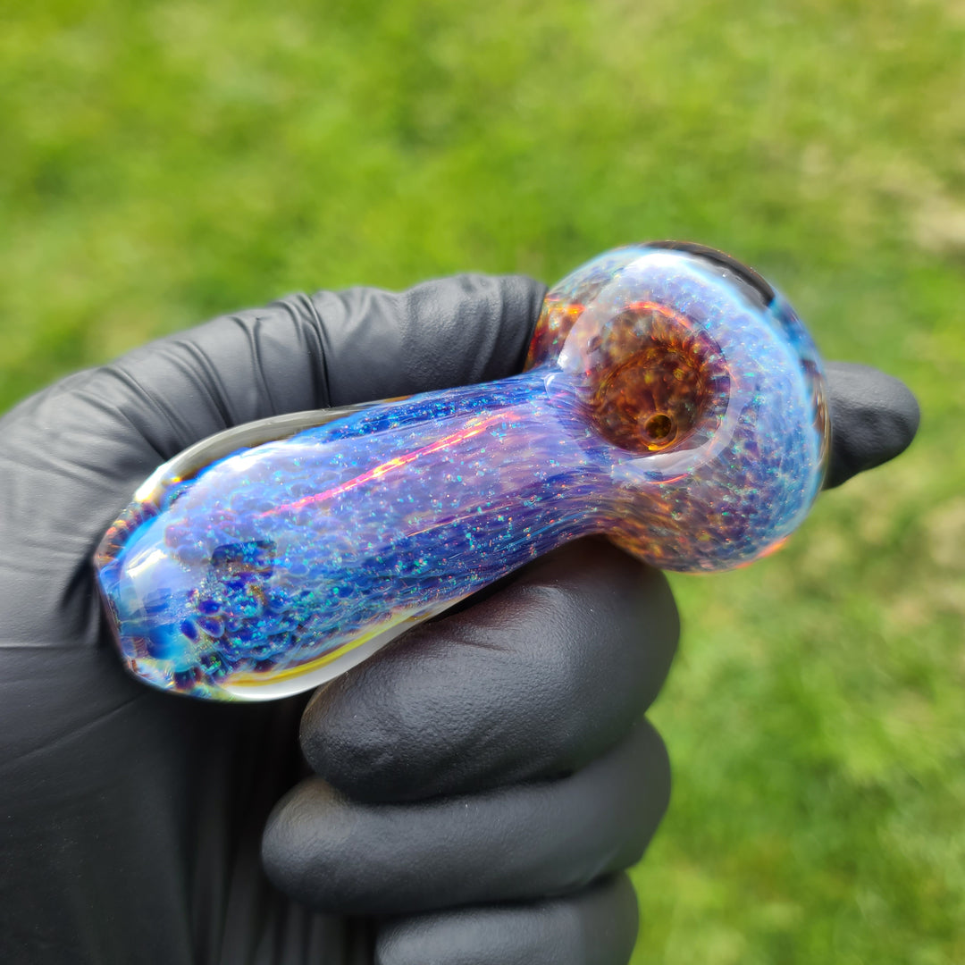 Purple Nebula Space Dust Pocket Pipe Glass Pipe Tako Glass   