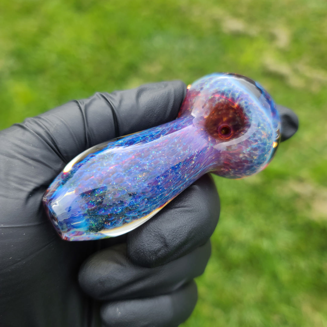 Purple Nebula Space Dust Pocket Pipe Glass Pipe Tako Glass   